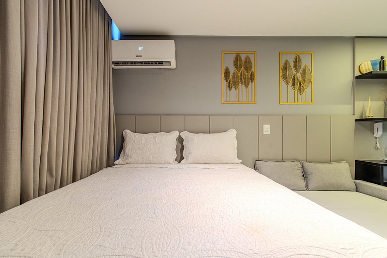 Flat pé na areia c/ vista mar 411 Breeze - MyFlats