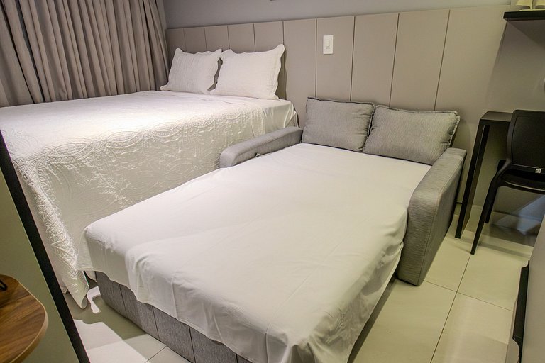 Flat pé na areia c/ vista mar 411 Breeze - MyFlats