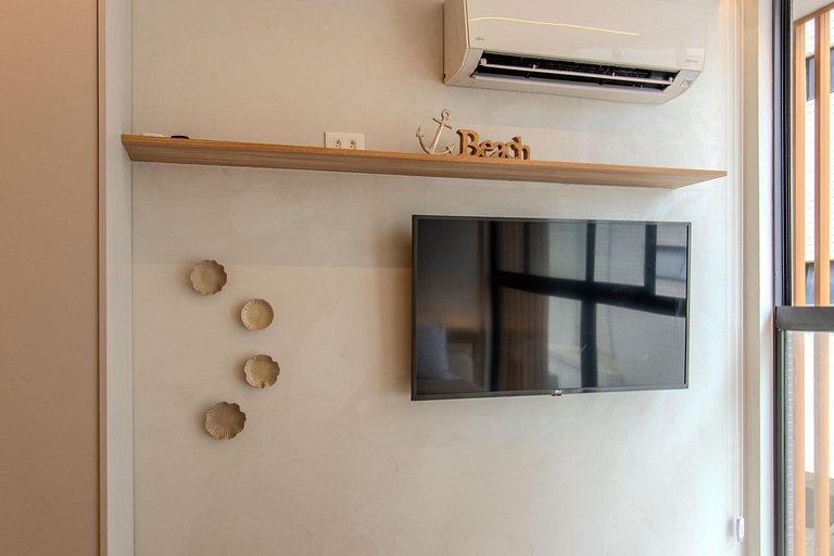 Flat pé na areia c/ vista mar 214 Breeze - MyFlats
