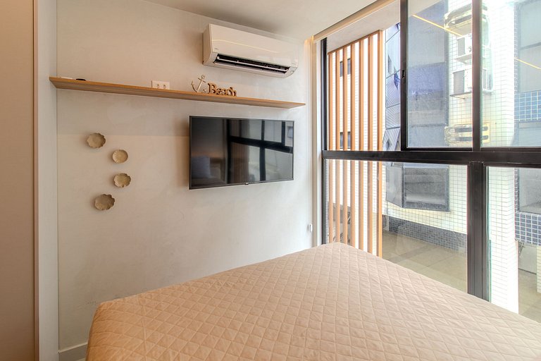 Flat pé na areia c/ vista mar 214 Breeze - MyFlats