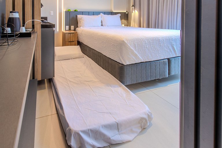 Flat pé na areia c/ vista mar 502 Breeze - MyFlats