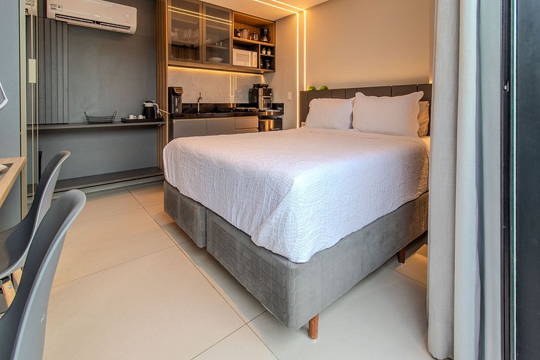 Flat pé na areia c/ vista mar 502 Breeze - MyFlats